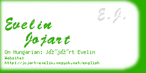 evelin jojart business card